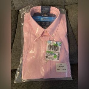 NWT Men’s Stafford Cool Max Dress Shirt.  Size L (16-16.5 34-35)
